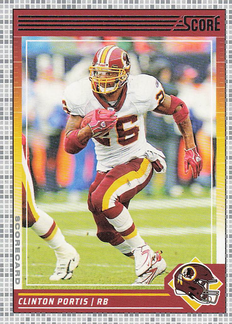 2024 Score Football Scorecard Clinton Portis #288