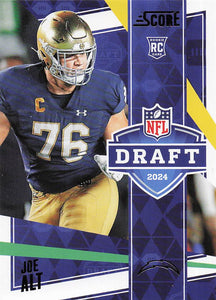 2024 Score Football NFL Draft Joe Alt #5