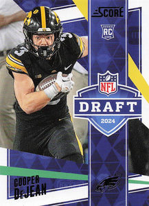 2024 Score Football NFL Draft Cooper DeJean #19