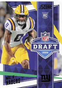 2024 Score Football NFL Draft Malik Nabers #6
