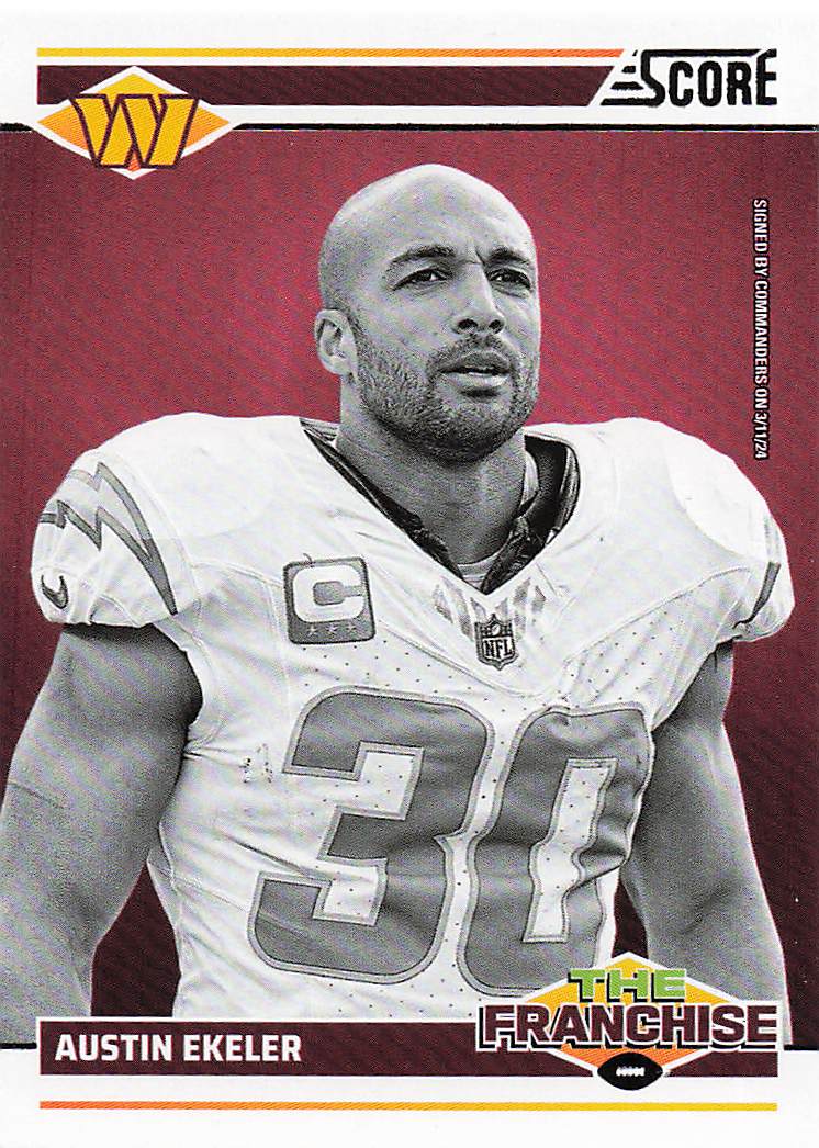 2024 Score Football The Franchise End Zone Austin Ekeler #32