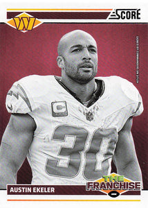 2024 Score Football The Franchise End Zone Austin Ekeler #32