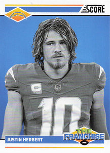 2024 Score Football The Franchise Justin Herbert #18