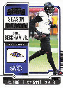 2023 Panini Contenders Football Season Ticket Retail Odell Beckham Jr. #10