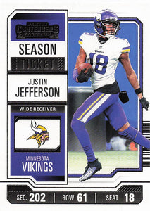 2023 Panini Contenders Football Season Ticket Retail Justin Jefferson #67