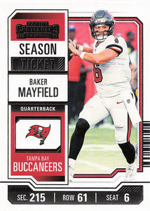 2023 Panini Contenders Football Season Ticket Retail Baker Mayfield #92