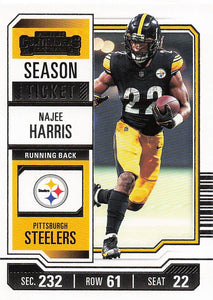 2023 Panini Contenders Football Season Ticket Retail Najee Harris #84