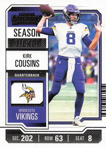2023 Panini Contenders Football Kirk Cousins #68