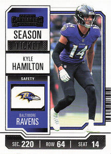 2023 Panini Contenders Football Kyle Hamilton #8