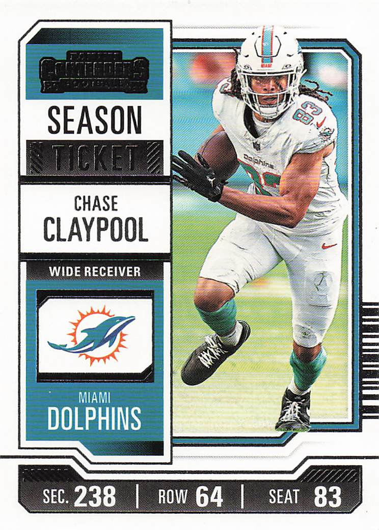 2023 Panini Contenders Football Season Ticket Retail Chase Claypool #17