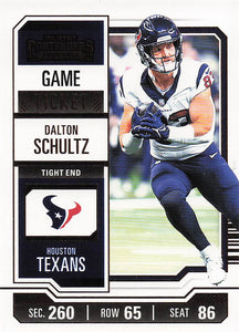 2023 Panini Contenders Football Game Ticket Bronze Dalton Schultz #41