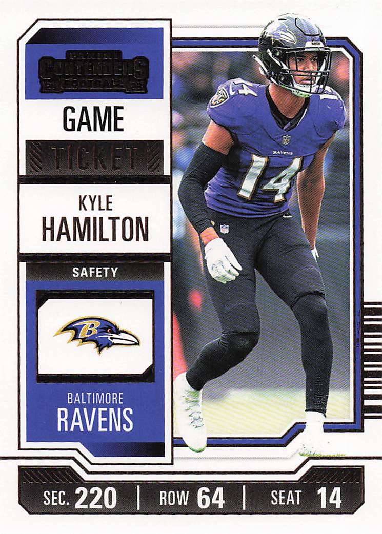 2023 Panini Contenders Football Game Ticket Bronze Kyle Hamilton #8