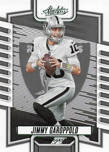 2023 Panini Absolute Football Green Jimmy Garoppolo #2