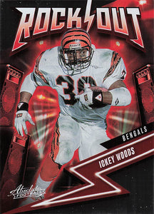 2023 Panini Absolute Football Rock Out Ickey Woods #14