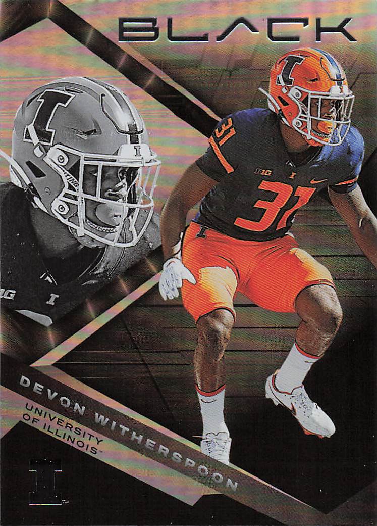 2023 Panini Chronicles Draft Picks Football Black Devon Witherspoon #12