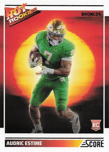 2024 Score Football Hot Rookies Audric Estime #12