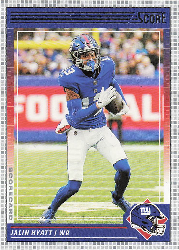 2024 Score Football Scorecard Jalin Hyatt #208