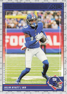2024 Score Football Scorecard Jalin Hyatt #208