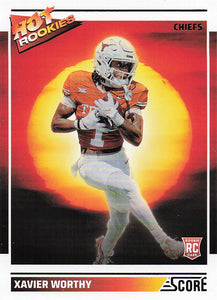 2024 Score Football Hot Rookies Xavier Worthy #9