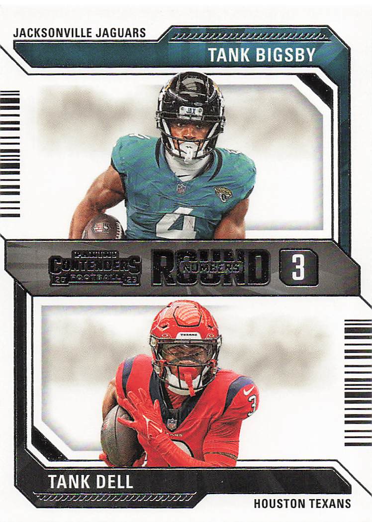 2023 Panini Contenders Football Round Numbers Tank Bigsby / Tank Dell #17