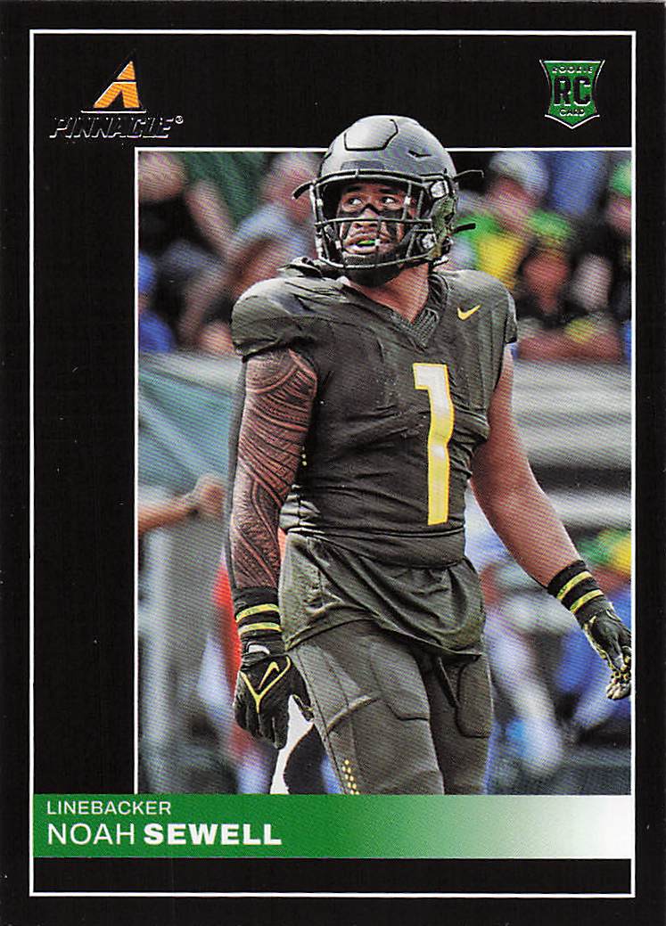 2023 Panini Chronicles Draft Picks Football Pinnacle Noah Sewell #21