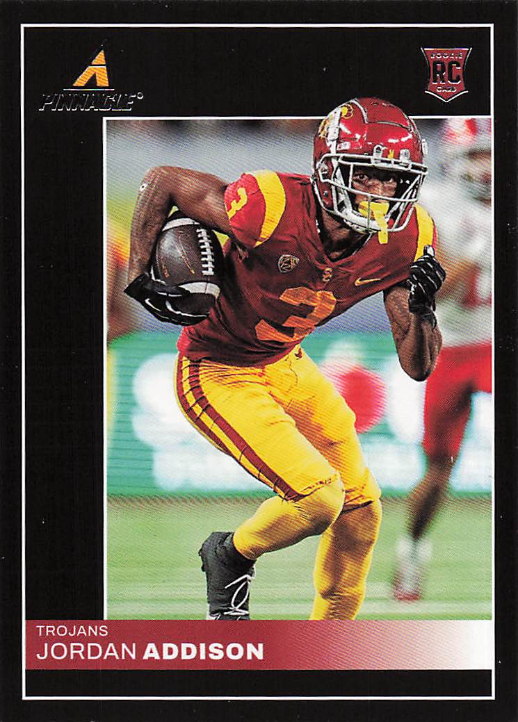 2023 Panini Chronicles Draft Picks Football Pinnacle Jordan Addison #5