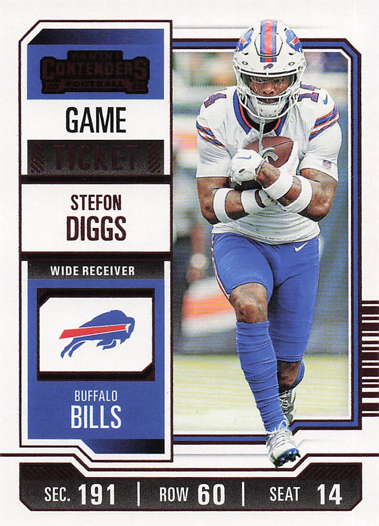 2023 Panini Contenders Football Game Ticket Red Stefon Diggs #12