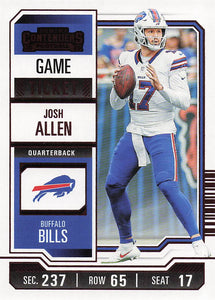 2023 Panini Contenders Football Game Ticket Red Josh Allen #11