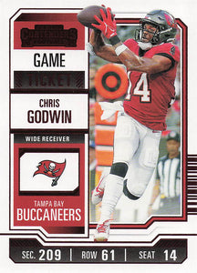2023 Panini Contenders Football Game Ticket Red Chris Godwin #93