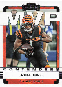 2022 Panini Contenders Football MVP Contenders Ja'Marr Chase #MVP-JCH