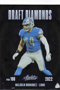 2025 Panini Absolute Football Draft Diamonds Malcolm Rodriguez #DD-MRZ