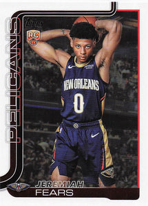 2025-26 Topps Basketball Jeremiah Fears #207 Rookie