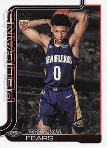 2025-26 Topps Basketball Jeremiah Fears #207 Rookie