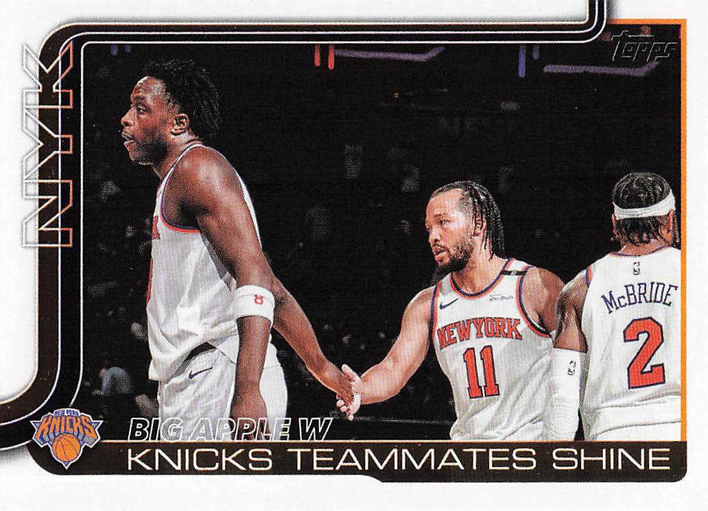2025-26 Topps Basketball Big Apple W: Knicks Teammates Shine #274