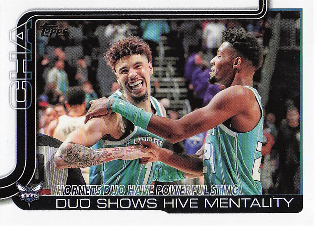 2025-26 Topps Hornets Duo Have Powerful Sting: Duo Shows Hive Mentality #283