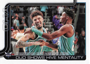 2025-26 Topps Hornets Duo Have Powerful Sting: Duo Shows Hive Mentality #283