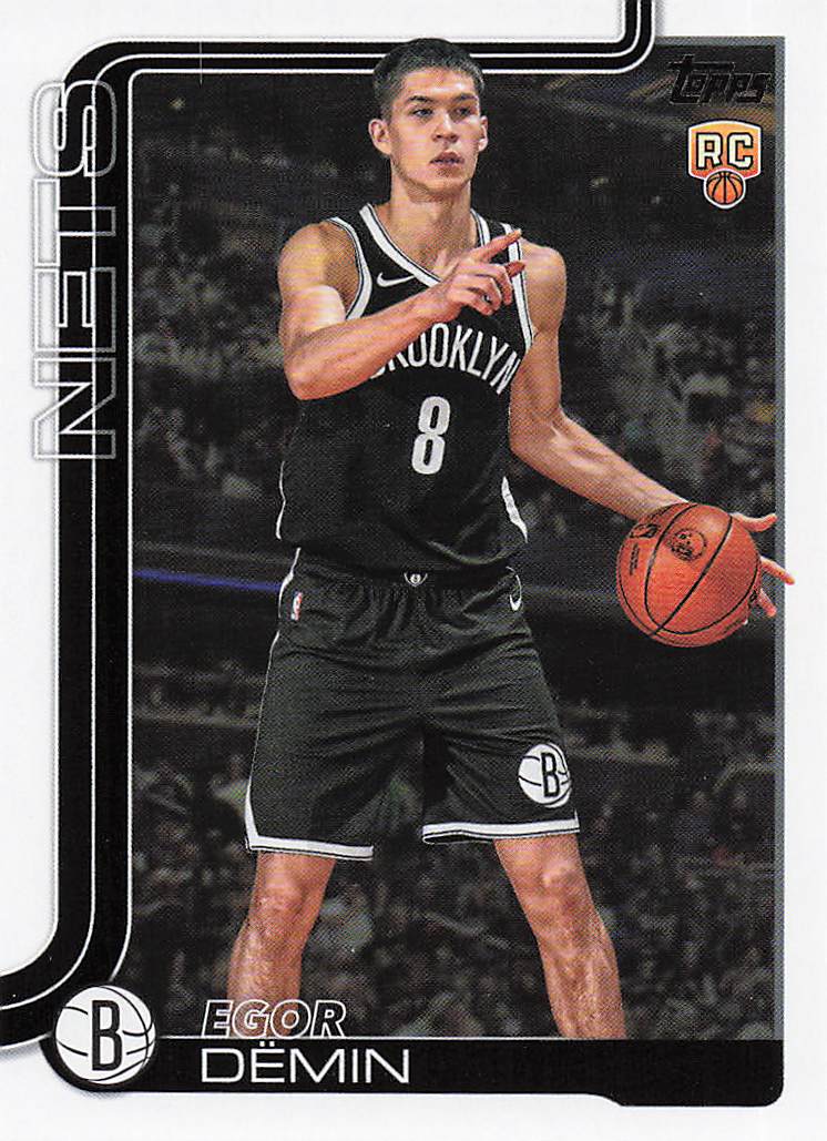 2025-26 Topps Basketball Egor Dëmin #208 Rookie