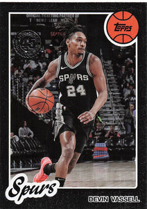 2025-26 Topps Basketball 1980-81 Topps Basketball Devin Vassell #80BK-7