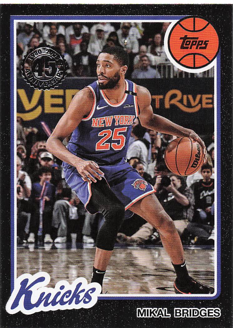 2025-26 Topps Basketball 1980-81 Topps Basketball Mikal Bridges #80BK-38