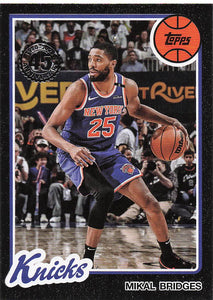 2025-26 Topps Basketball 1980-81 Topps Basketball Mikal Bridges #80BK-38