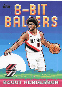 2025-26 Topps Basketball 8-Bit Ballers Scoot Henderson #8B-14