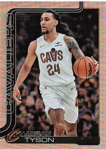 2025-26 Topps Basketball Rainbow Foilboard Jaylon Tyson #86