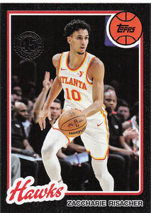 2025-26 Topps Basketball 1980-81 Topps Basketball Zaccharie Risacher #80BK-24