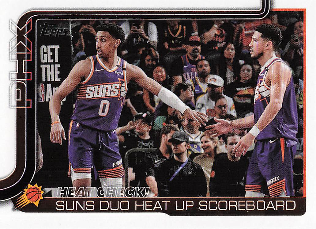 2025-26 Topps Basketball Heat Check!: Suns Duo Heat Up Scoreboard #294
