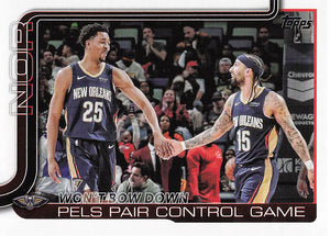 2025-26 Topps Basketball Won't Bow Down: Pels Pair Control Game #299