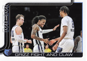 2025-26 Topps Basketball Grit and Grind: Grizz Fight and Claw #298
