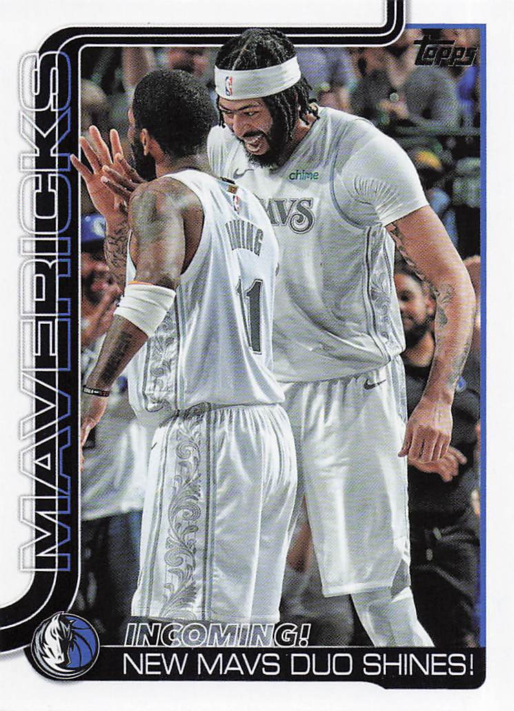 2025-26 Topps Basketball Incoming!: New Mavs Duo Shines! #296