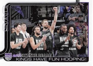 2025-26 Topps Basketball Light The Beam!: Kings Have Fun Hooping! #295