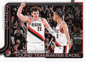 2025-26 Topps Basketball Rip City Duo Shines: Young Teammates Excel #289