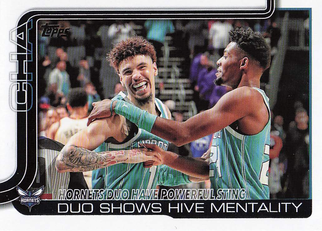 2025-26 Topps Hornets Duo Have Powerful Sting: Duo Shows Hive Mentality #283